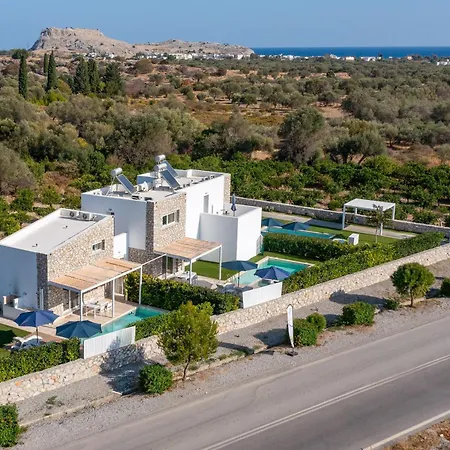 New Loft By Ossiano Pool Villas, Heating Pool,2 Min Drive To & 10 To Lindos וילה