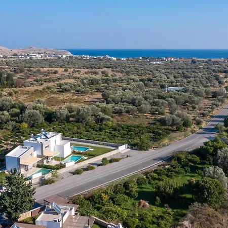 Villa New Loft By Ossiano Pool Villas, Heating Pool,2 Min Drive To & 10 To Lindos Haraki