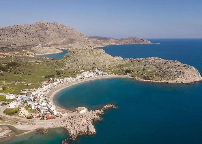 ヴィラ New Loft By Ossiano Pool Villas, Heating Pool,2 Min Drive To & 10 To Lindos *